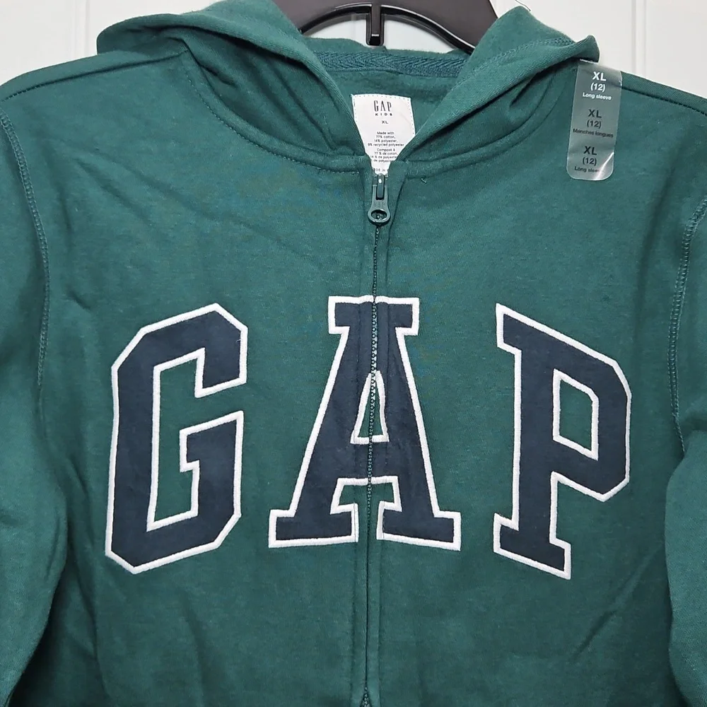 Gap Full Zip Logo Hoodie Sweatshirt